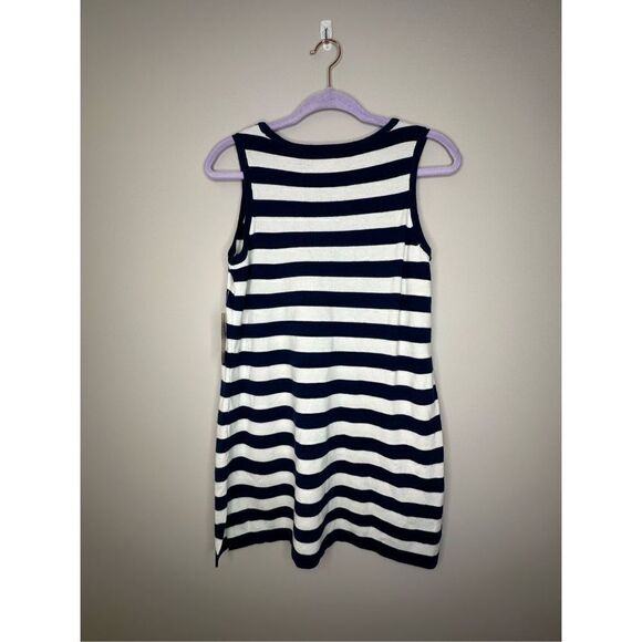 Zenergy by Chico’s Stripe Blocked Tunic Tank Tonga Navy Size 0 (Small) - Picture 2 of 10